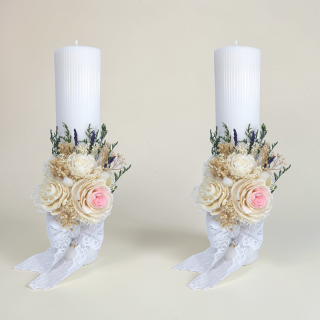 Lumânări de nuntă - lumanari-nunta-flori-criogenate-si-uscate-livrare-gratuita-atelierul-floral-infinity.
