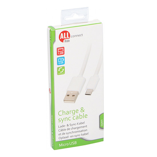 ALL RIDE CABLU INC. MICRO USB 1.2M 2A [1]