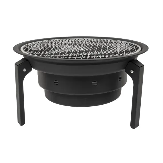 Gratar metalic pentru camping, pliabil, rotund, diametru 35cm [1]