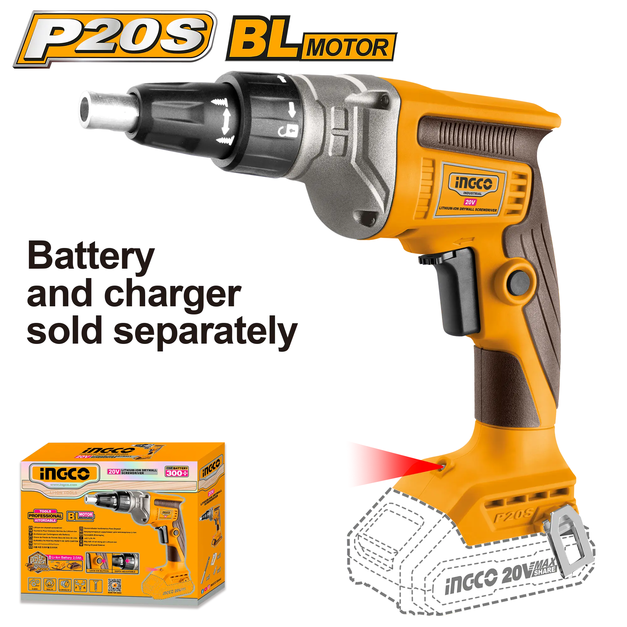 Masina de Gaurit Bormasina pentru Rigips 20V 1/4 [1]