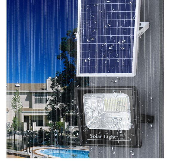 Proiector LED SMD 45W IP65 cu incarcare solara, panou solar, cu telecomanda, suport prindere IP65 [3]