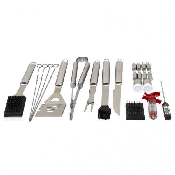 Set 23 Piese din Inox, pentru Gratar plus Borseta Depozitare [1]