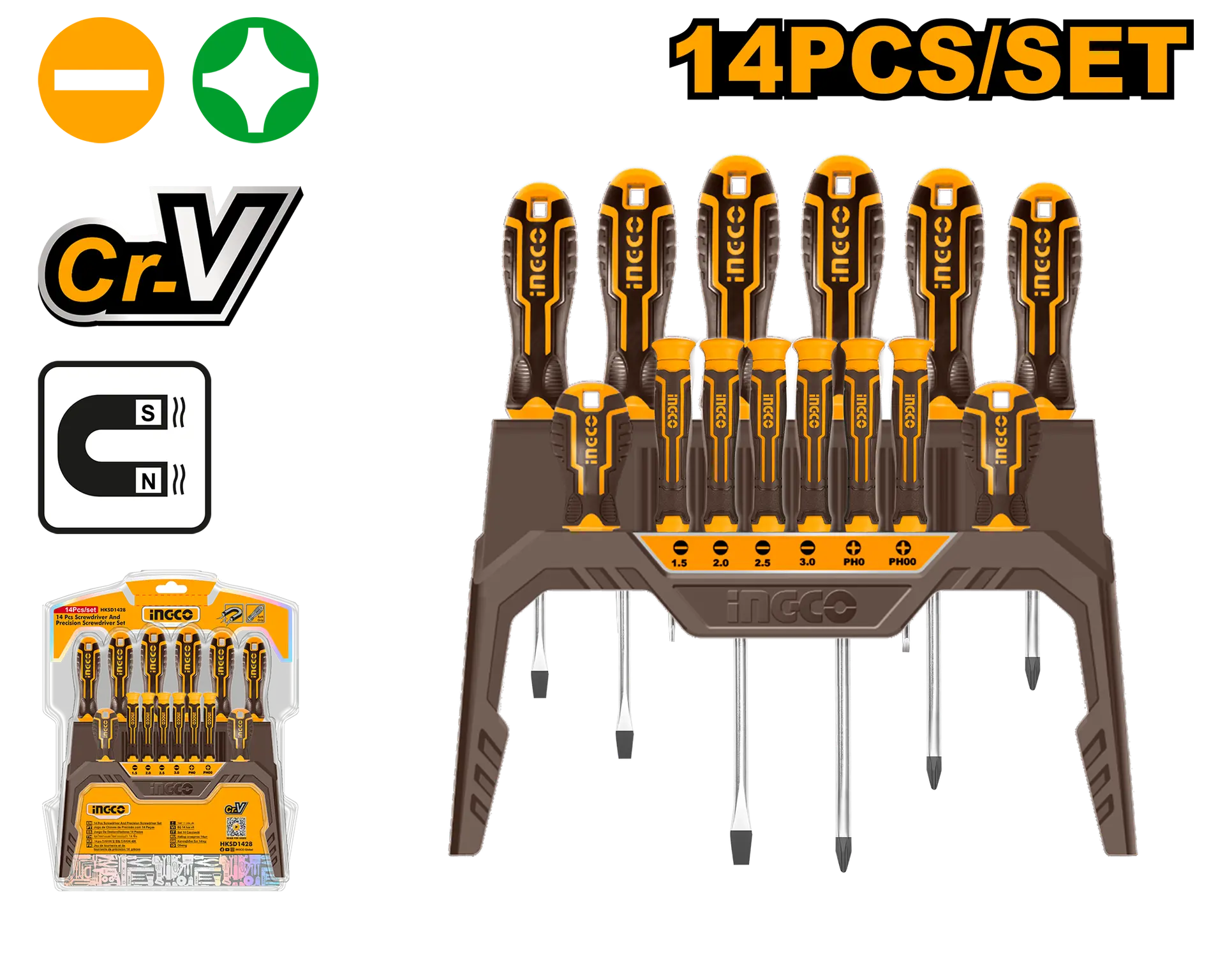 Set de Surubelnite Super Select 14pcs INGCO [1]