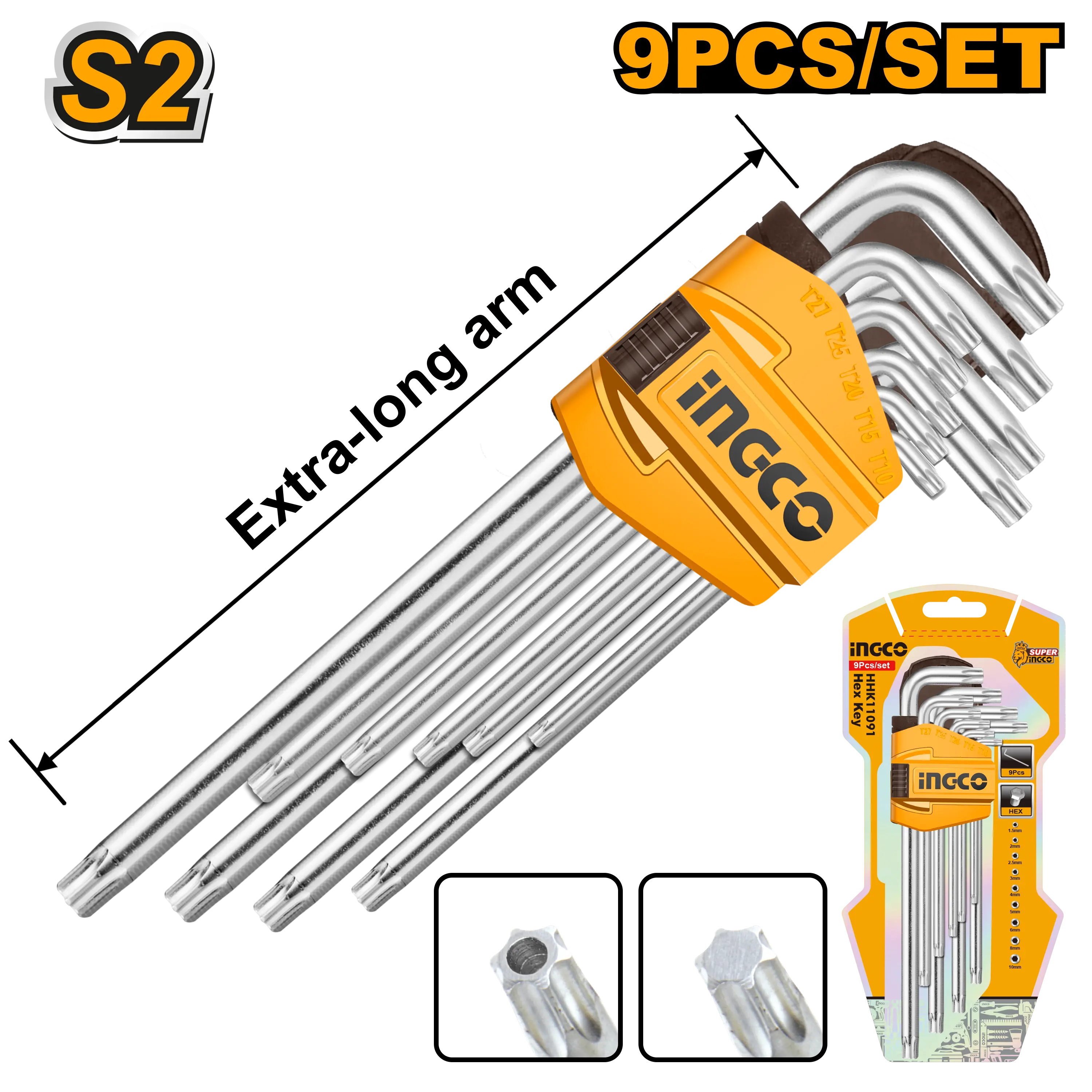 Trusa Torx Lung 9pcs T10- T50 [1]