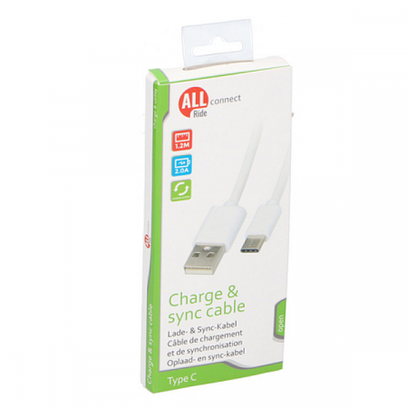 Accesorii Telefon - ALL RIDE CABLU INC. TYPE C 1.2M 2A