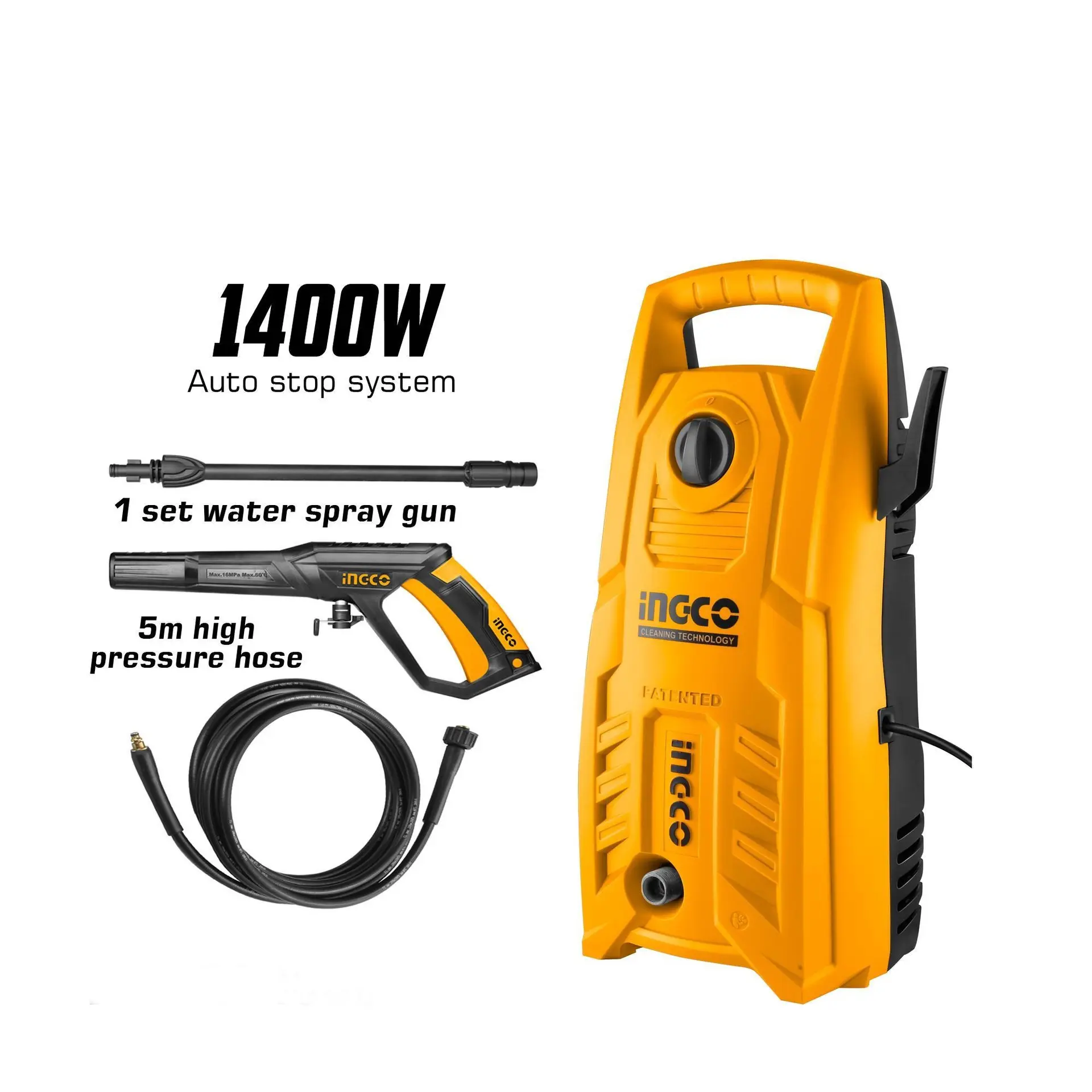 Aparate de Spalat cu Presiune - Aparat de Spalat cu Presiune 1400W Ingco HPWR14008