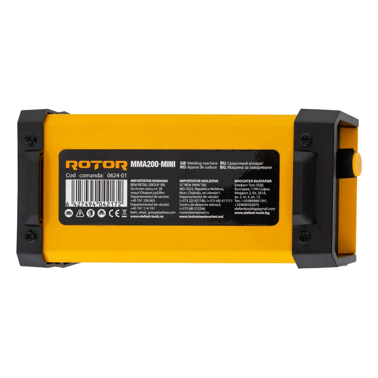 Aparat de sudura LCD Color ROTOR MMA200-MINI, 200 A [5]