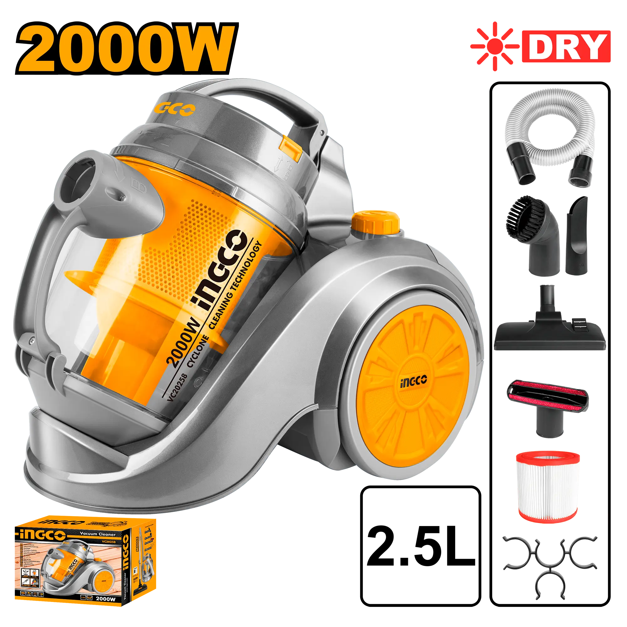 Aspiratoare - Aspirator 2000W INGCO