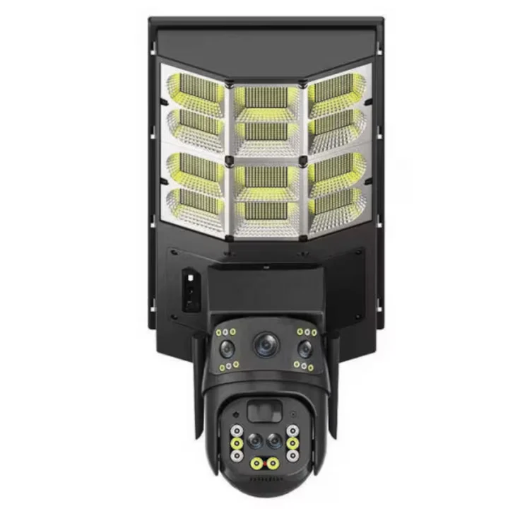 Lampi Solare Stradale - Cameră Solară V380 cu Proiector 450W, 4G(SIM), Zoom X10, Baterie 16.000 mAh