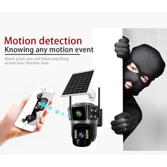 Camera Supraveghere Solara 6MP, UltraHD, Rotativa 360, Wifi/4G, Panou Solar, Night Vision, Detectie Umana [2]