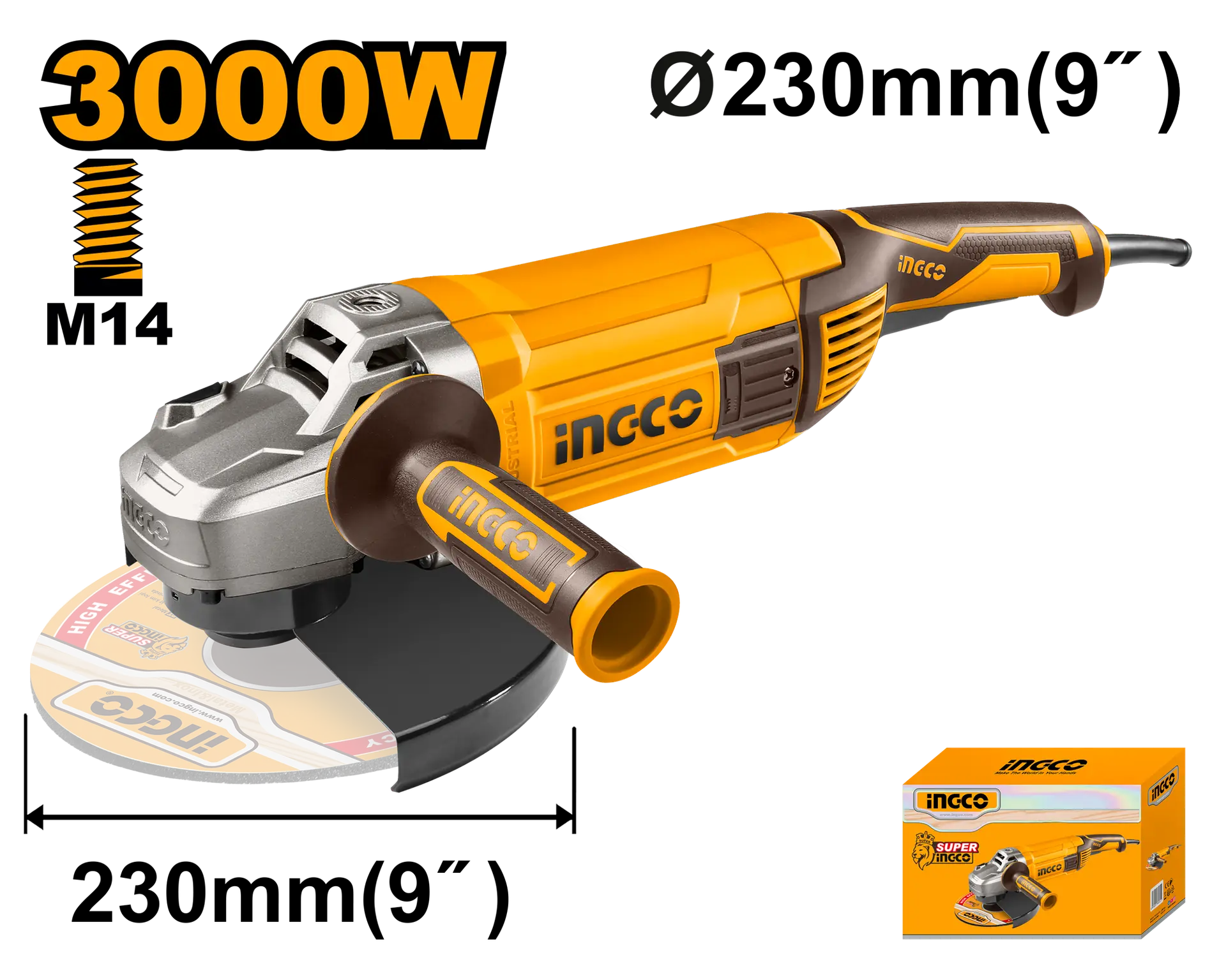 Flexuri si Polizoare - Flex Unghiular 3000W 230mm Ingco AG30008