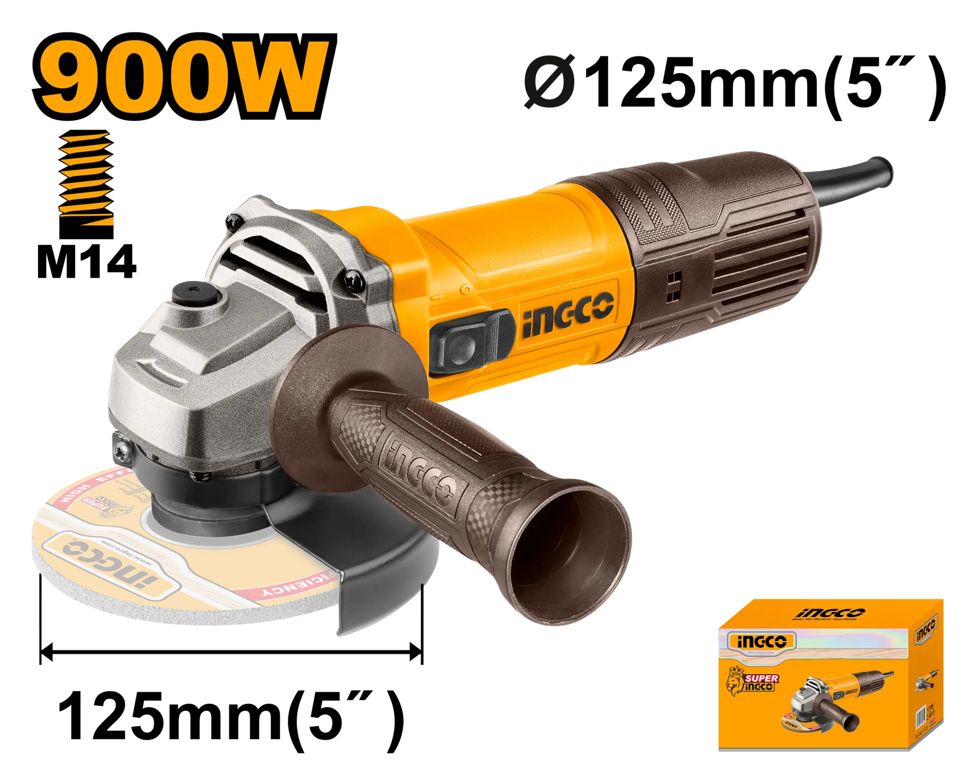 Flexuri si Polizoare - Flex Unghiular 900w 125mm Ingco AG90028