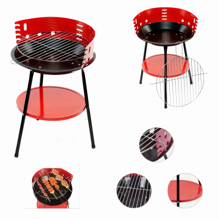 Gratare - Gratar pe Carbuni 36cm Rotund, Portabil