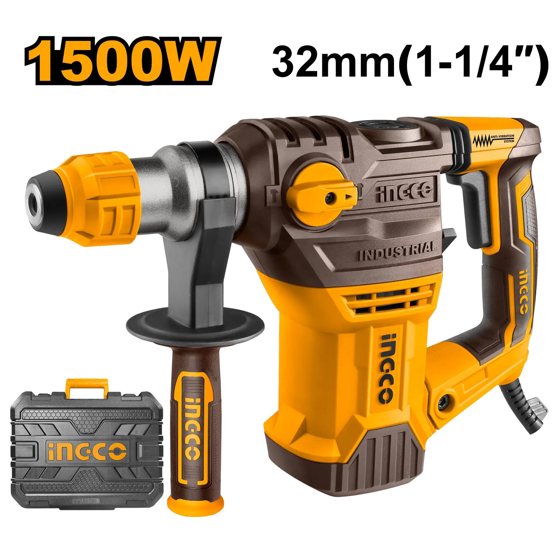 Rotopercutoare si Demolatoare - Picamer SDS 1500W Ingco RH150028
