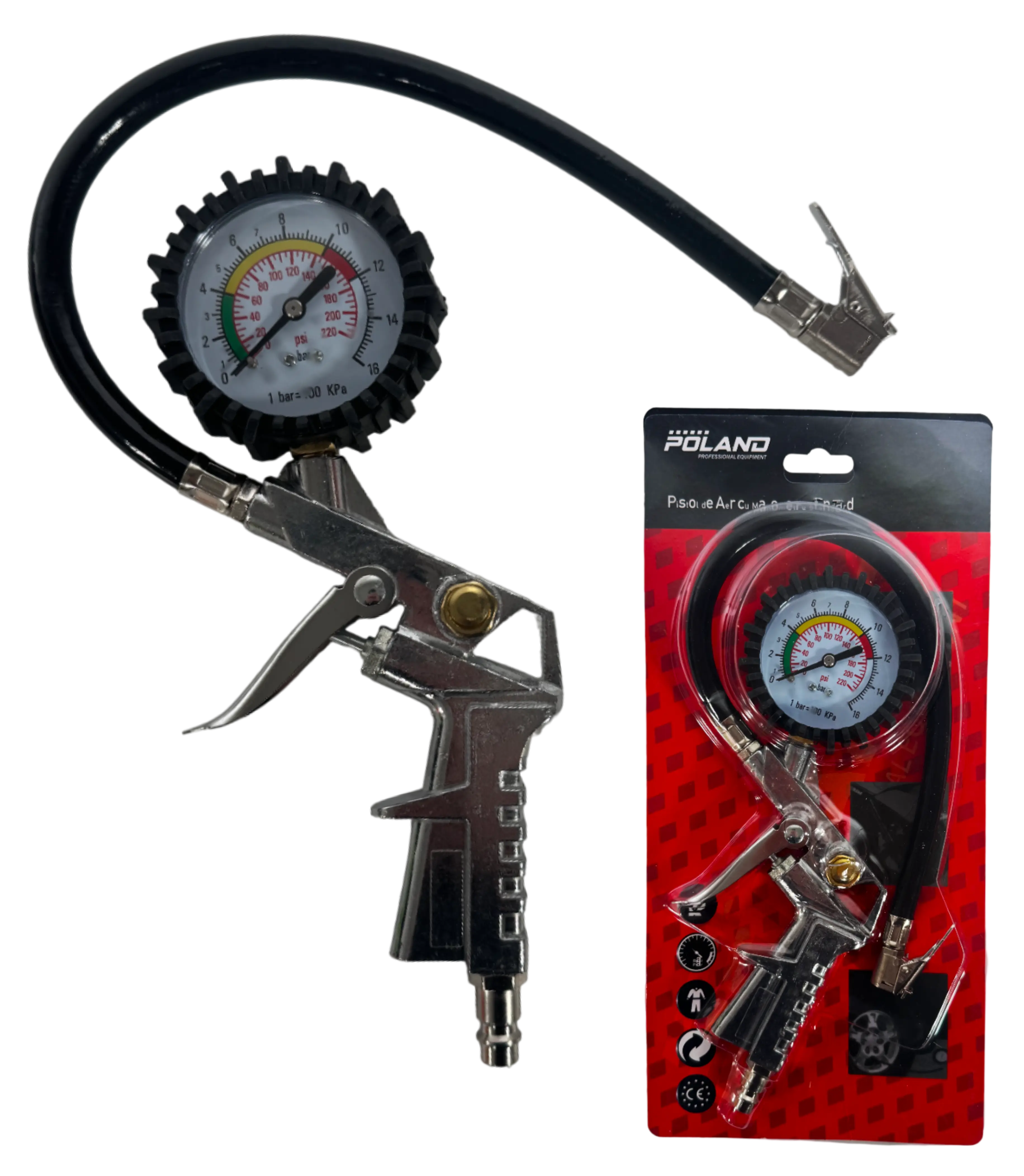 Scule  & Unelte - Pistol pentru Aer cu Manometru Poland