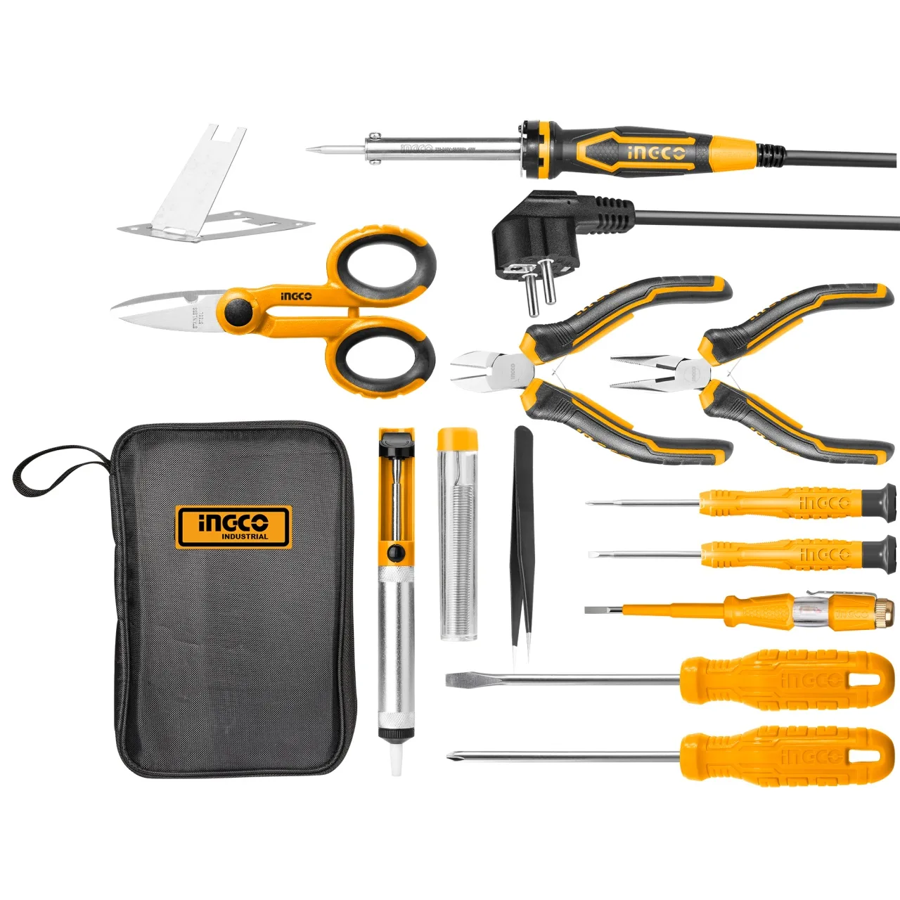 Scule  & Unelte - Set 13 Surubelnite Ciocan Lipit Electricieni Ingco HKTTS0131