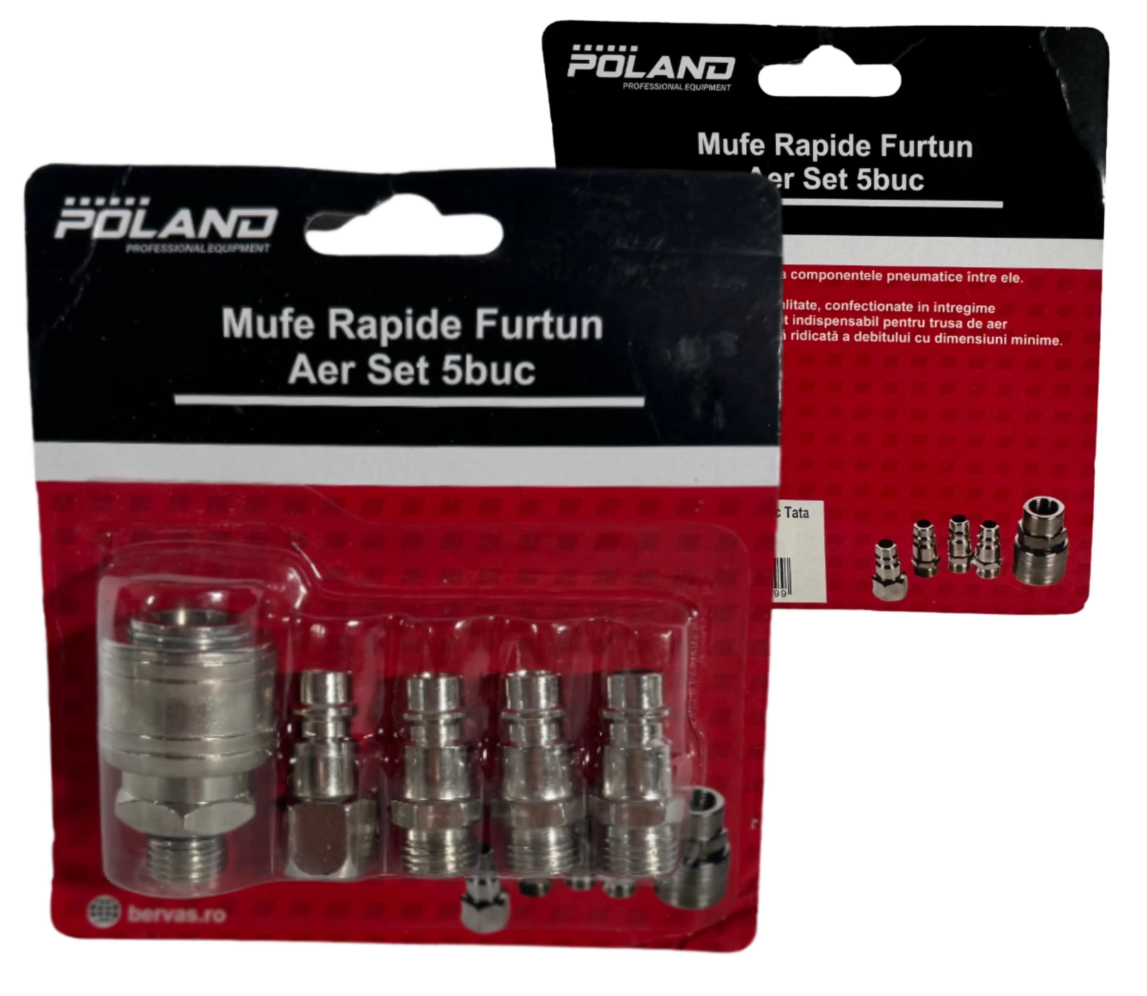 Scule  & Unelte - Set de Mufe Rapide pentru Furtun Aer 5buc Poland