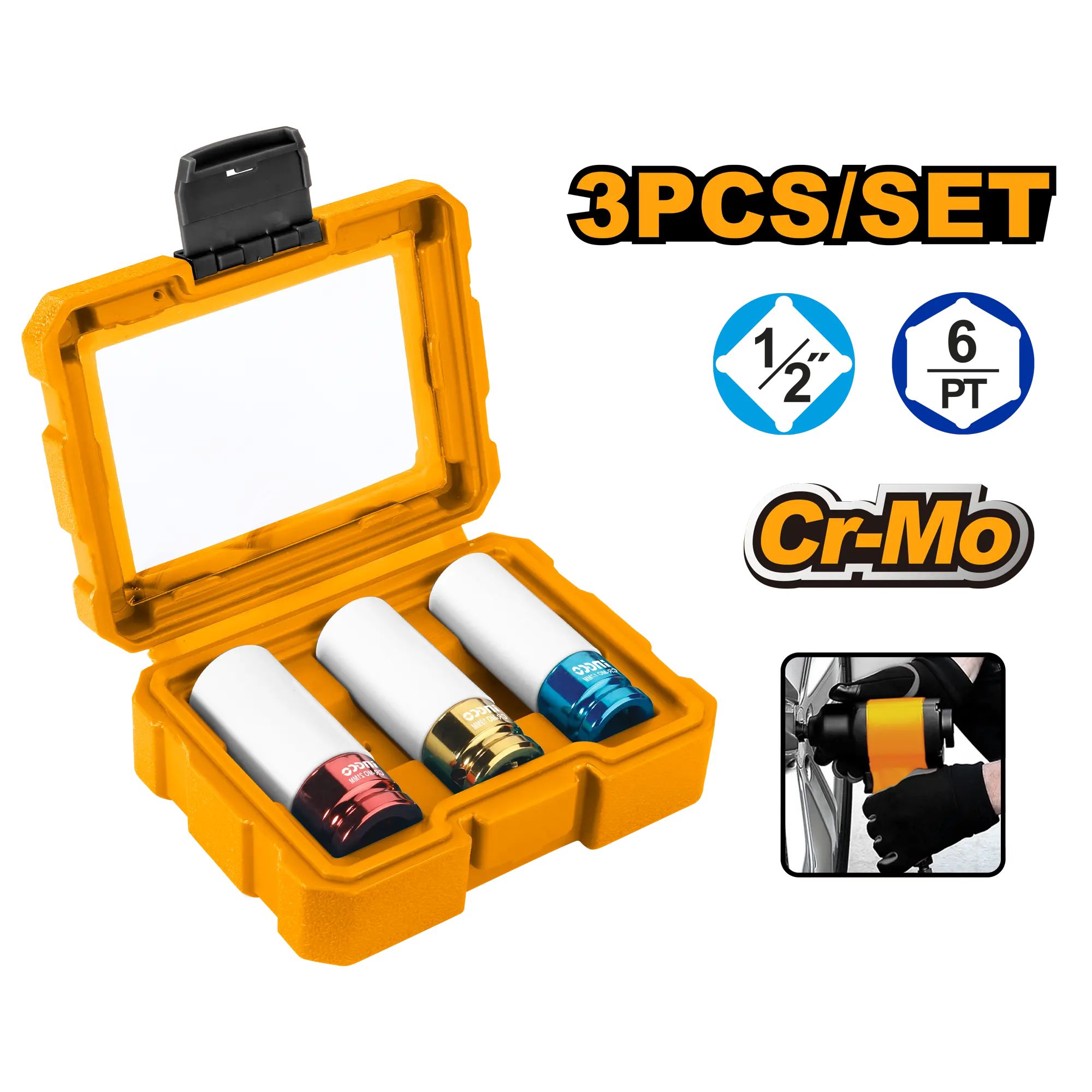 Accesorii pentru Gaurit si Insurubat - Set de Tubulare cu Protectie de Teflon pentru Jante 17/19/21