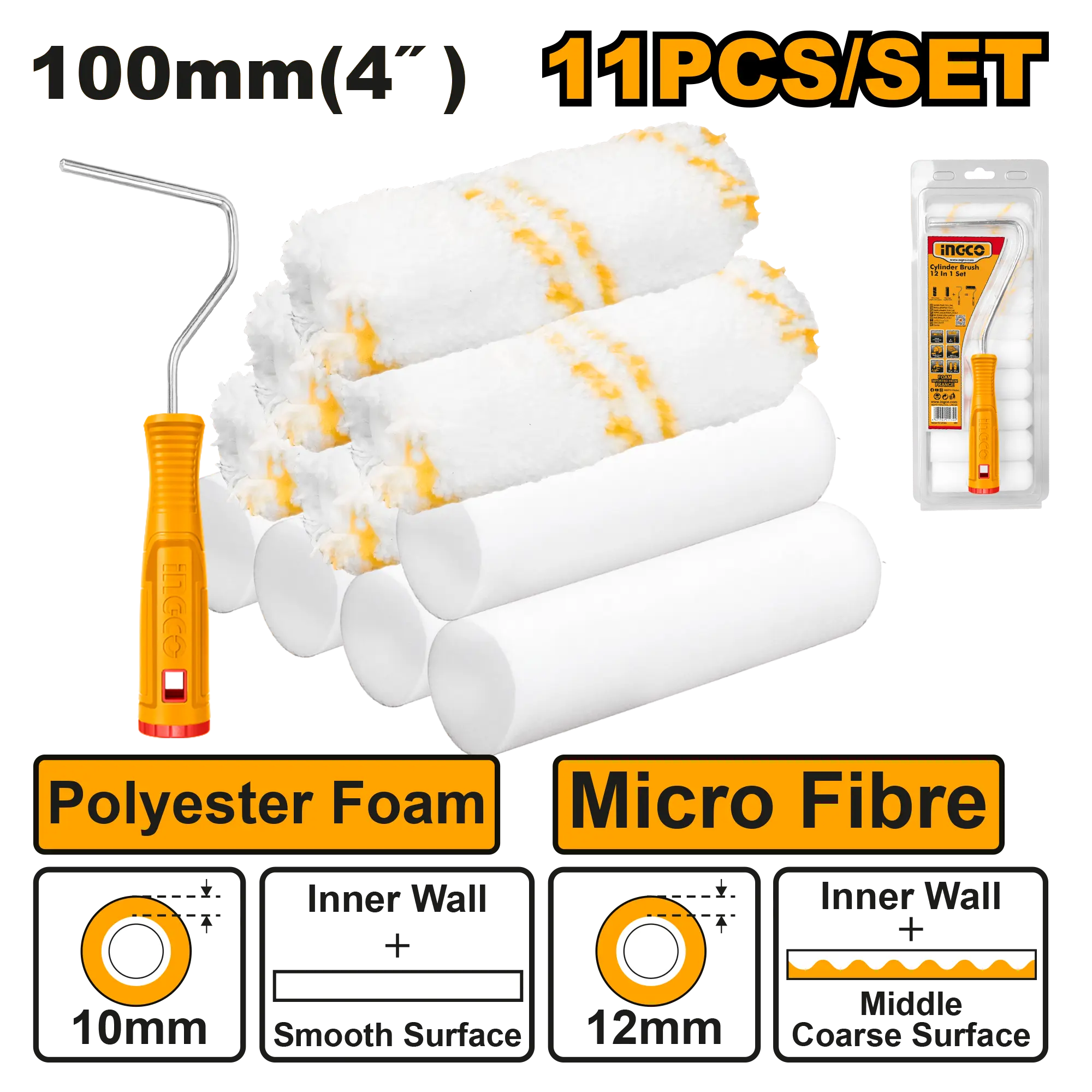 Scule si Unelte de Mana - Trafalet 100mm cu 10 Rezerve Interior si Exterior