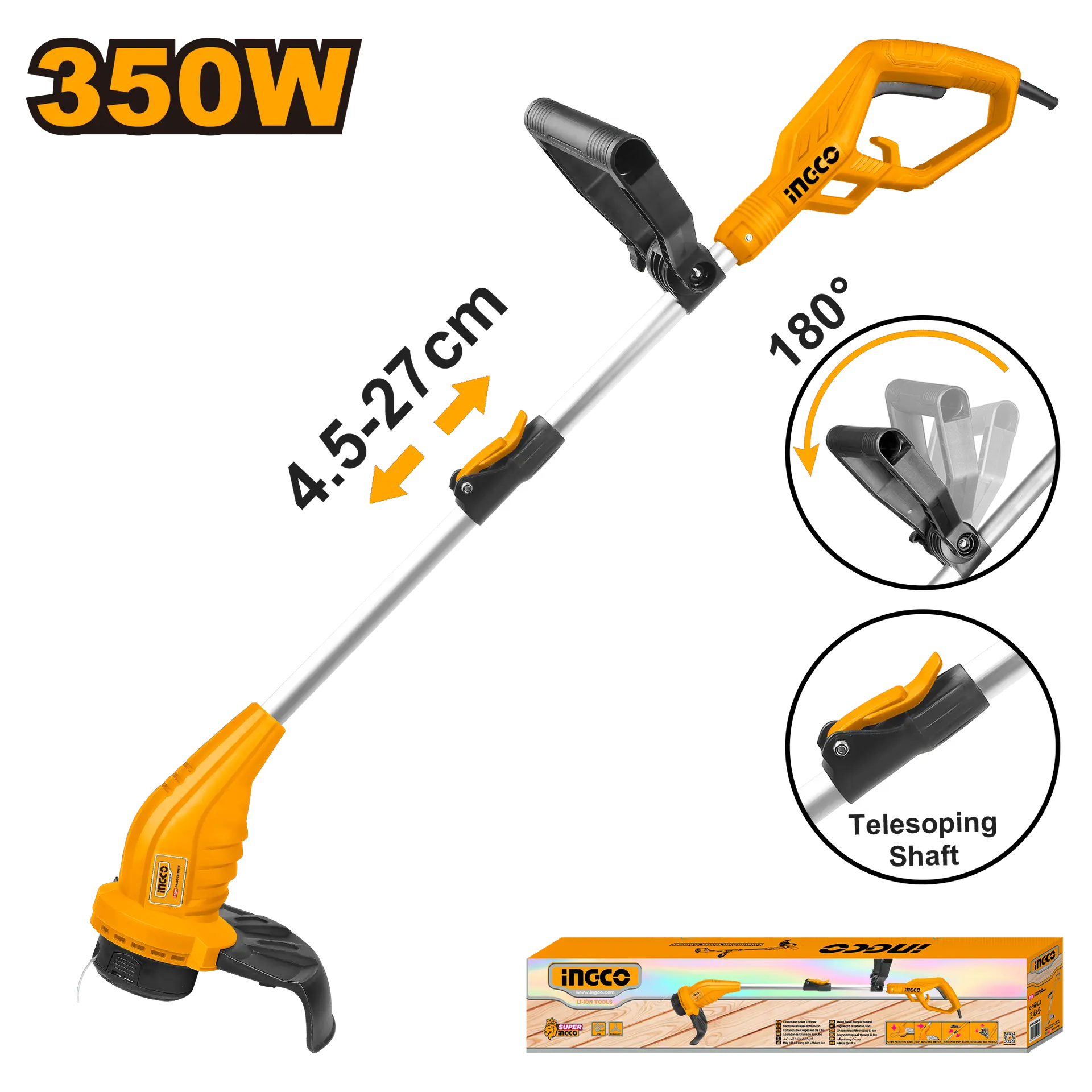 Scule  & Unelte - Trimmer Electric 350W Ingco GT3512