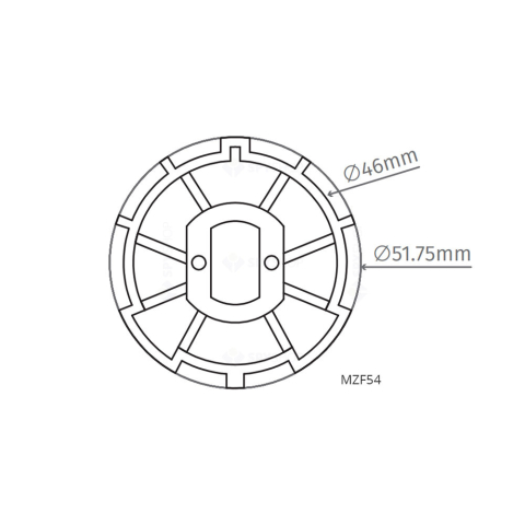 Automatizări Porți - Adaptor Motorline MZF54/52 mm/forma rotunda