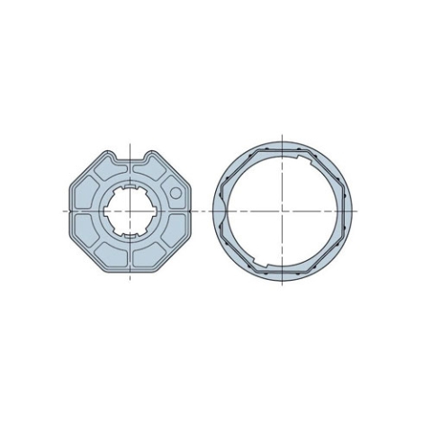 Automatizări Porți - Adaptor octogonal Nice 516.07000