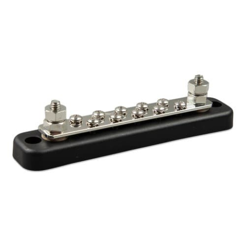 Distribuție și protecție DC - Bară colectoare Victron 150A 2 poli, 10 șuruburi, cu capac