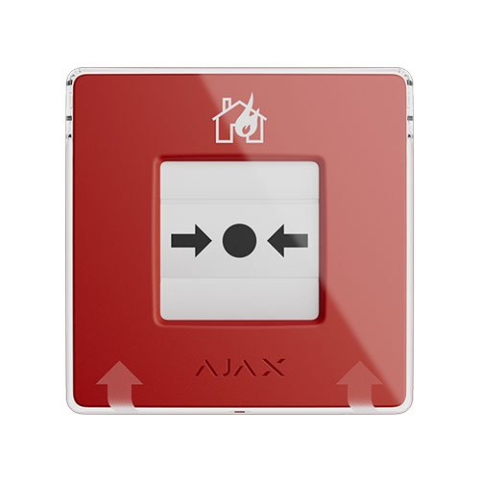 Convențional - Buton incendiu wireless adresabil Ajax Manual Call Point, rosu, EN54, 866.0 - 922.0 MHz, resetabil, autonomie 7 ani