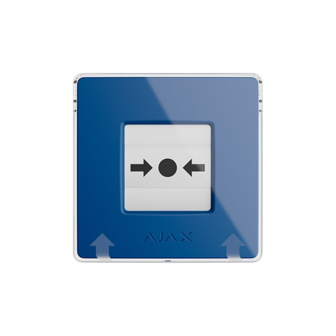 Convențional - Buton wireless Ajax Manual Call Point, albastru, 866.0 - 922.0 MHz, resetabil, autonomie 7 ani