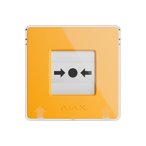 Convențional - Buton wireless Ajax Manual Call Point, galben, 866.0 - 922.0 MHz, resetabil, autonomie 7 ani