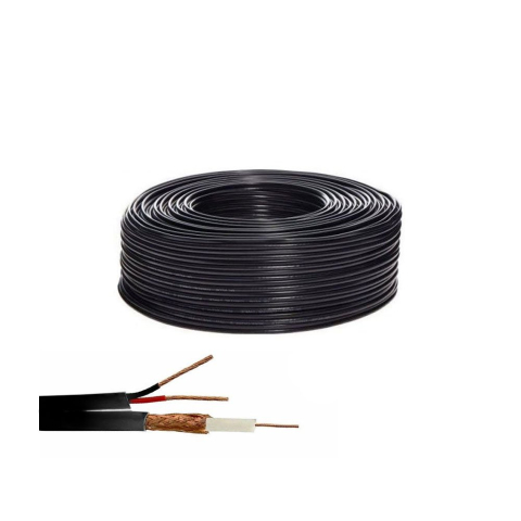 Cabluri & Accesorii - Cablu coaxial siamez RG59 + Alimentare LinkPower LINK-RG59+2C-100, 100 metri