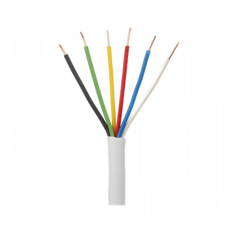 Cabluri & Accesorii - Cablu de alarma CCA LinkPower LINK-CCA-ALARM06, 6 x 0.22, rola 100 m, alb