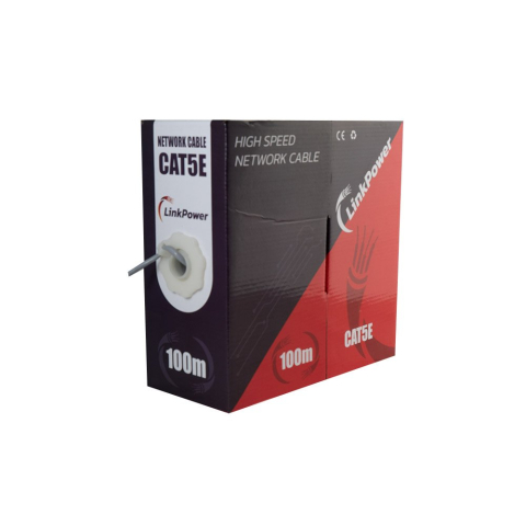 Cabluri & Accesorii - Cablu FTP CAT5E CCA LinkPower LINK-FTP-CCA-100, pret/100 m, gri