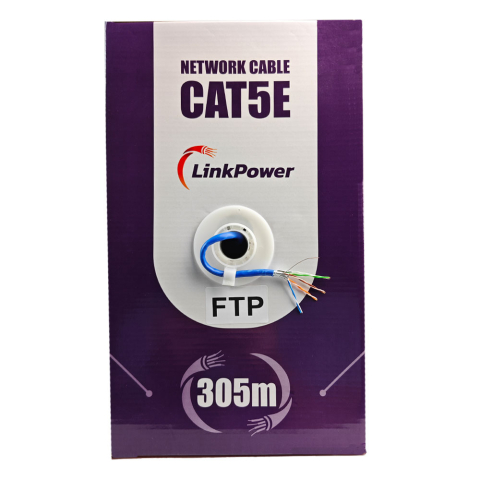 Cabluri & Accesorii - Cablu FTP CAT5E Cupru LinkPower LINK-FTP-305, pret/305 m