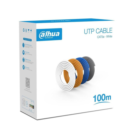 Cabluri UTP - Cablu UTP CAT5e Dahua PFM920I-5EU-U, cupru, 100 metri