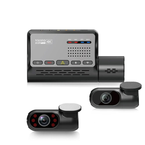 Auto & GPS - Camera auto WiFi fata/spate/interior Viofo A139 PRO 3CH, 4K + Full HD, GPS Logger, Super Night Vision, slot card, mod parcare