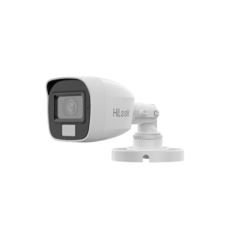 Camere bullet - Camera supraveghere cu iluminare duala Hikvision Hilook THC-B157-LMS(2.8MM), 5 MP, 2.8 mm, IR/Lumina alba 20 m, microfon