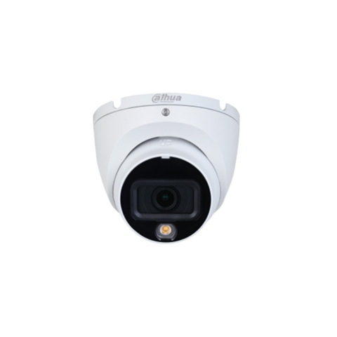 Camere dome - Camera supraveghere Dome cu iluminare duala Dahua HAC-HDW1200TLM-IL-A-0280B-S6, 2 MP, 2.8 mm, IR/lumina alba 20 m, microfon