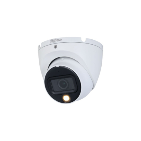 Camere dome - Camera supraveghere Dome cu iluminare duala Dahua HAC-HDW1801TLM-IL-A-0280B-S2, 4 K, IR/lumina alba 20 m, 2.8 mm, microfon
