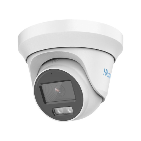 Camere dome - Camera supraveghere Dome Hikvision HiLook ColorVu THC-T259-MS, 5 MP, 2.8 mm, lumina alba 40 m, microfon