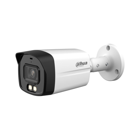 Speed dome - Camera supraveghere exterior cu iluminare duala Dahua HAC-HFW1801TLM-IL-A-0360B-S2, 4K, IR/lumina alba 40 m, 3.6 mm, microfon