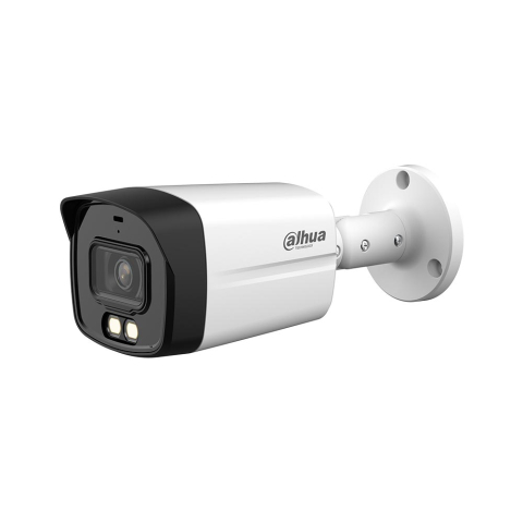 Speed dome - Camera supraveghere exterior Dahua Full-Color HAC-HFW1809TLM-A-LED-0360B, 8 MP, 3.6 mm, lumina alba 40 m, microfon