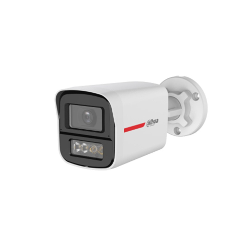 Camere bullet - Camera supraveghere exterior HDCVI color Dahua WizColor HAC-HFW1249X-A-PRO-0280B-DIP, 2 MP, 2.8 mm, LED lumina calda 50 m, microfon dual