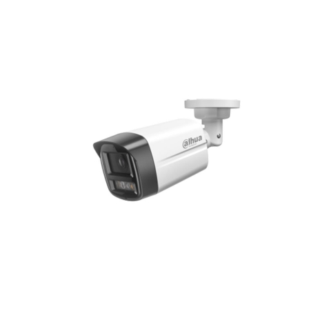 Camere bullet - Camera supraveghere exterior IP cu iluminare duala Dahua IPC-HFW1439TL1-A-IL-0280B, 4 MP, 2.8 mm, IR / lumina alba 30 m, microfon, PoE