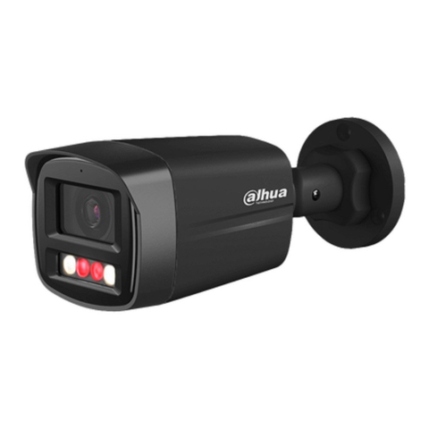 Speed dome - Camera supraveghere exterior IP cu iluminare duala Dahua IPC-HFW1439TL1-A-IL-0280B-BLACK, 4 MP, 2.8 mm, IR/lumina alba 30 m, microfon, detectie miscare, PoE, neagra