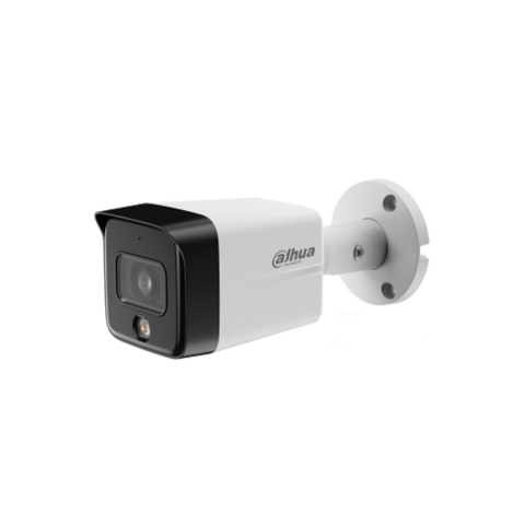 Camere bullet - Camera supraveghere exterior IP cu iluminare duala Dahua IPC-HFW1839TC-A-IL-S6, 8MP, 2.8 mm, Iumina alba/IR 30 m, microfon, PoE