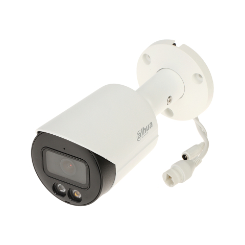Camere bullet - Camera supraveghere exterior IP cu iluminare duala Dahua IPC-HFW2449S-S-IL-0280B, 4MP, 2.8 mm, IR/lumina alba 30 m, microfon, slot card, PoE