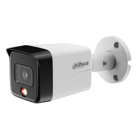 Supraveghere Video - Camera supraveghere exterior IP cu iluminare duala Dahua Smart Dual Light IPC-HFW1839TC-A-IL-0280B-S6, 8 MP, 2.8 mm, IR/Iumina alba 30 m, microfon, detectie persoane, PoE
