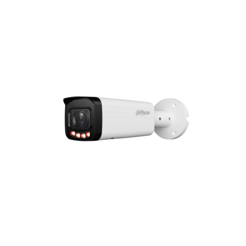 Camere bullet - Camera supraveghere exterior IP cu iluminare duala Dahua WizSense IPC-HFW2849T-ZAS-IL-27135, 8 MP, 2.7 mm - 13.5 mm motorizata, IR/lumina calda 60 m, microfon incorporat, slot card, PoE