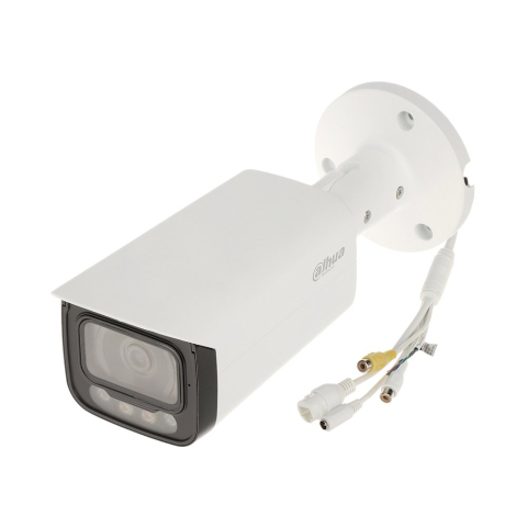 Camere bullet - Camera supraveghere exterior IP cu lumina duala Dahua WizSense IPC-HFW2849T-AS-IL-0360B, 8 MP, 3.6 mm, IR 60 / lumina calda 50 m, microfon, slot card, PoE